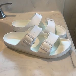 White Birkenstock Arizona
